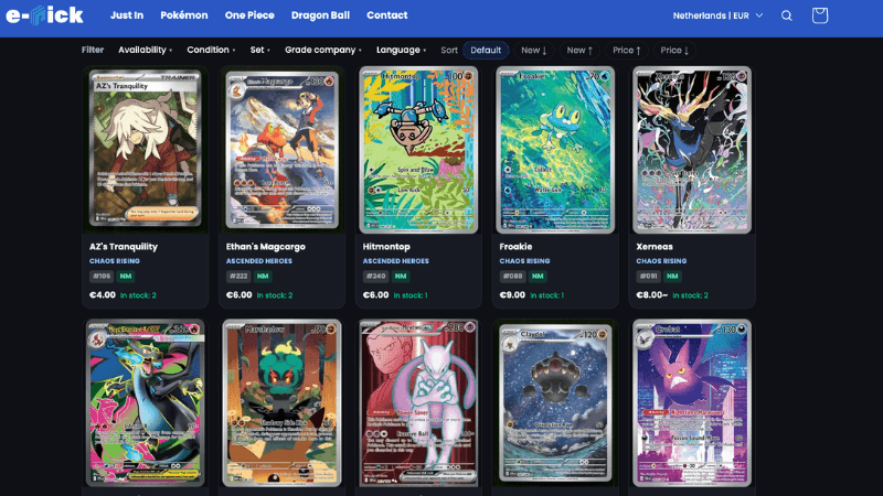 e-pick online store